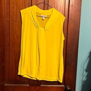 Yellow business tank top great for under a suit jacket!